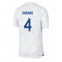 Echipament fotbal Franţa Raphael Varane #4 Tricou Deplasare Mondial 2022 maneca scurta